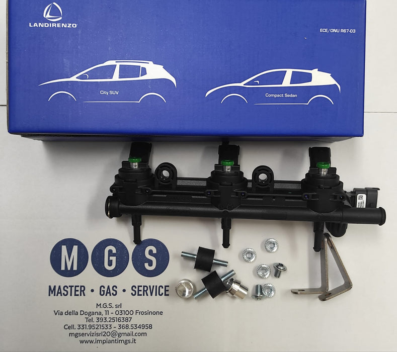 RAIL GI12 3 CILINDRI LANDI RENZO OEM DACIA / PSA cod. 674000800