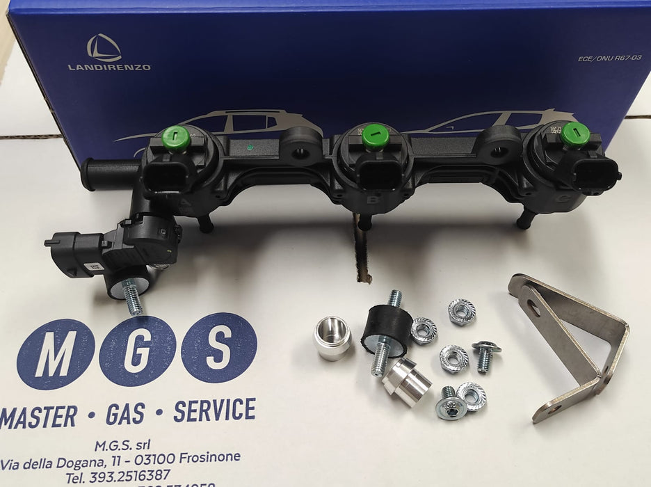 RAIL GI12 3 CILINDRI LANDI RENZO OEM DACIA / PSA cod. 674000800