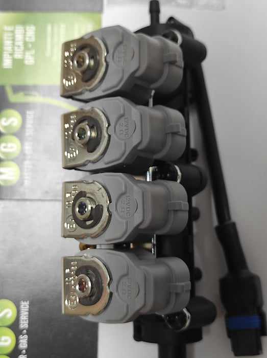 Iniettori Rail 4 Cilindri Valtek 2 Omh Con Sensore Temp Gas Cod. 37Evg91